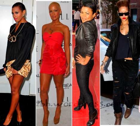 amber rose with long hair pictures. Amber Rose, Nia Long and
